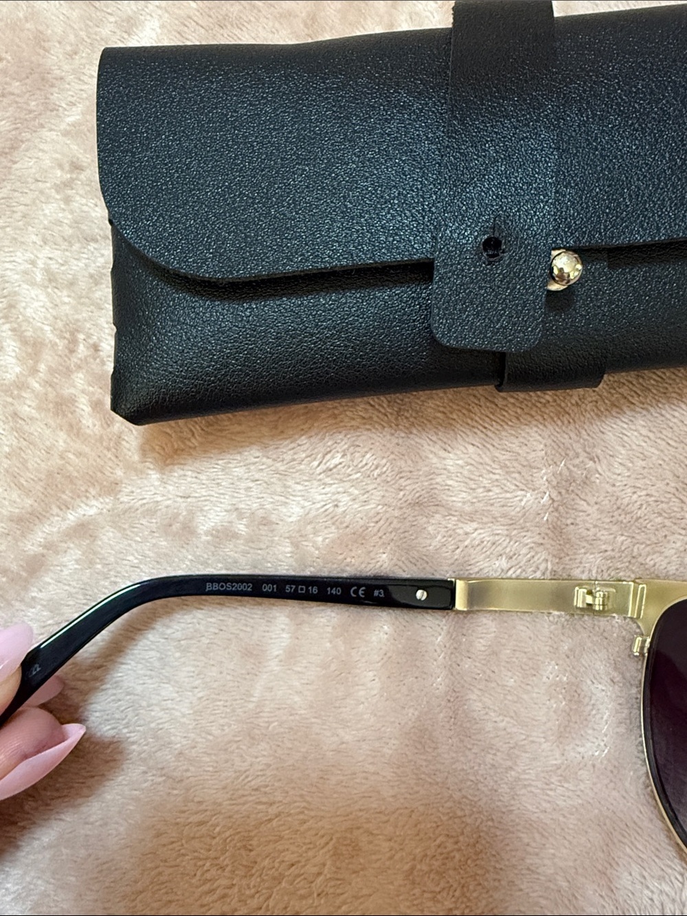 bebe Black Sunglasses with Dark Purple Gradient Lenses - Picture 3 of 6
